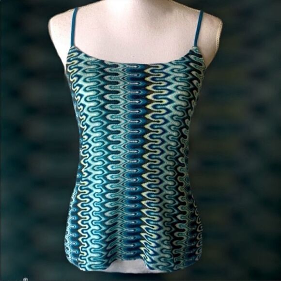 Trina Turk Wavy Print Knit Tank - Picture 1 of 8